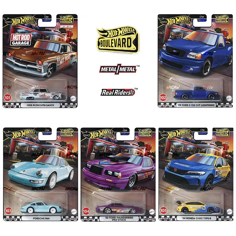 Hot Wheels 1/64 BOULEVARD 2024 MIX 3 (Set of 5)