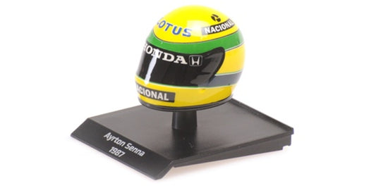 [ETA:  Mar 2026 ] MiniChamps 1/10 HELMET - AYRTON SENNA - 1987