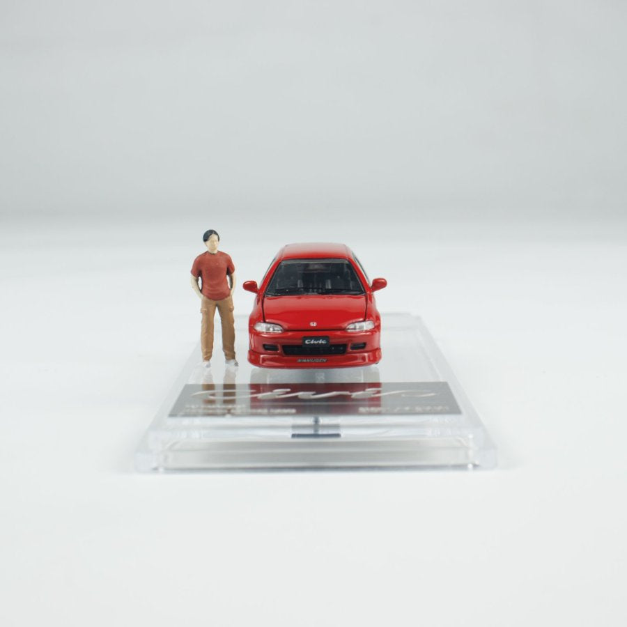[ETA:  Feb 2026 ] BM Creations 1/64 HONDA EG6 - RED ID Red w/Figure (RHD) - FOSAN 2025 Event Exclusive