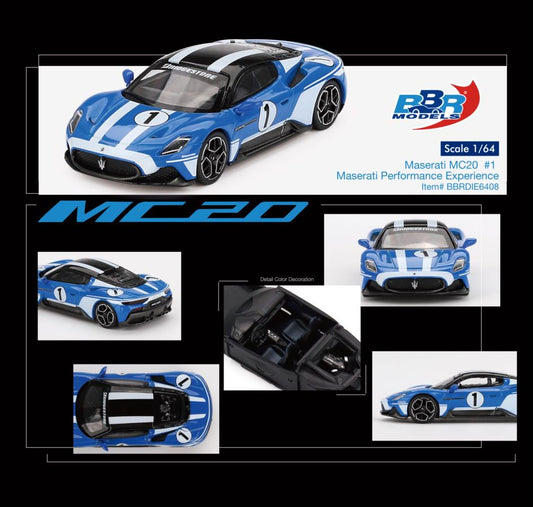 [ETA:  Sep 2025 ] BBR 1/64 Maserati MC20  #1 
Maserati Performance Experience