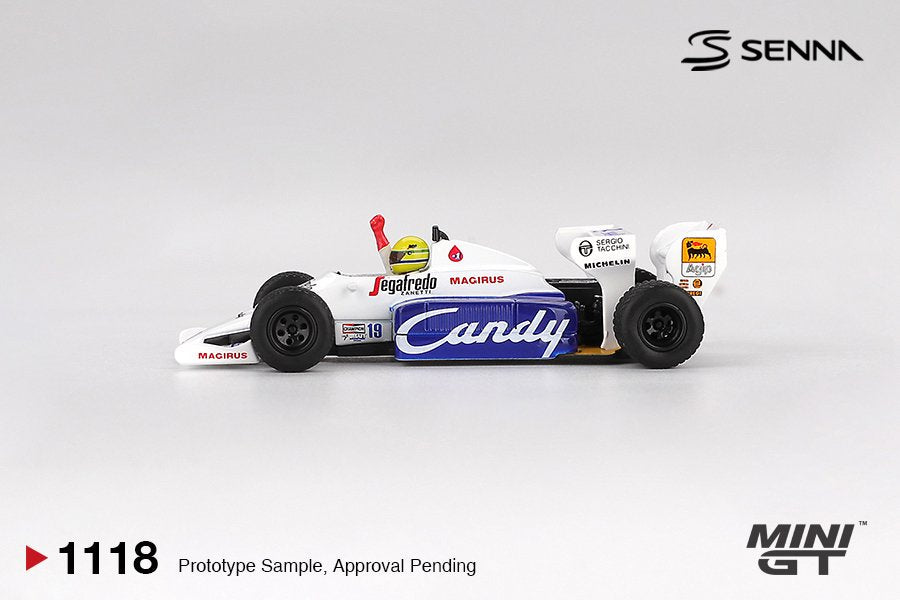 [ETA:  Mar 2026 ] Mini GT 1/64 Toleman TG184 #19 Ayrton Senna 1984 Monaco Grand Prix 2nd Place