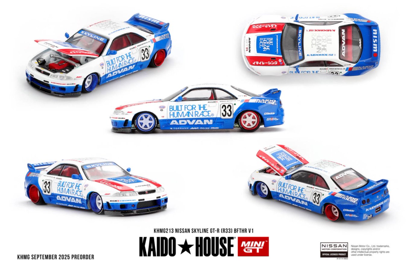 [ETA:  Jun 2026 ] Mini GT x Kaido★House 1/64 Nissan Skyline GT-R (R33) BFTHR V1
