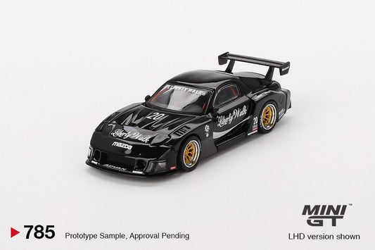 Mini GT 1/64 MAZDA RX-7 LB-Super Silhouette  Liberty Walk Black