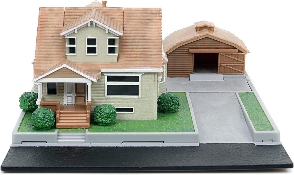 Jada 1/64 Dom Toretto's House w/ Charger & Supra - Nano Hollywood Rides Diorama