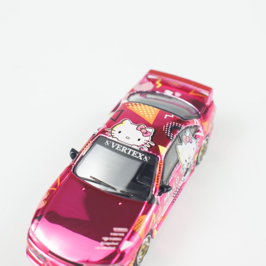[ETA:  Feb 2026 ] Tarmac Works 1/64 VERTEX Silvia (S 14) Hello Kitty Pink Chrome