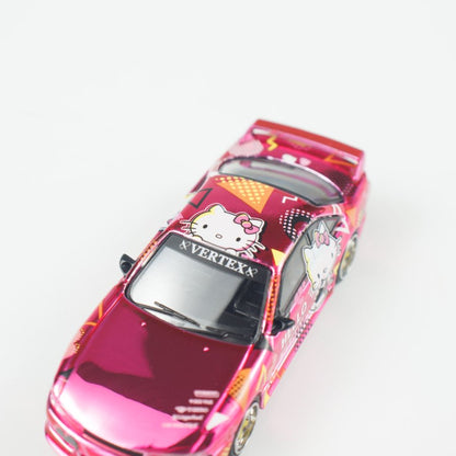 [ETA:  Feb 2026 ] Tarmac Works 1/64 VERTEX Silvia (S 14) Hello Kitty Pink Chrome