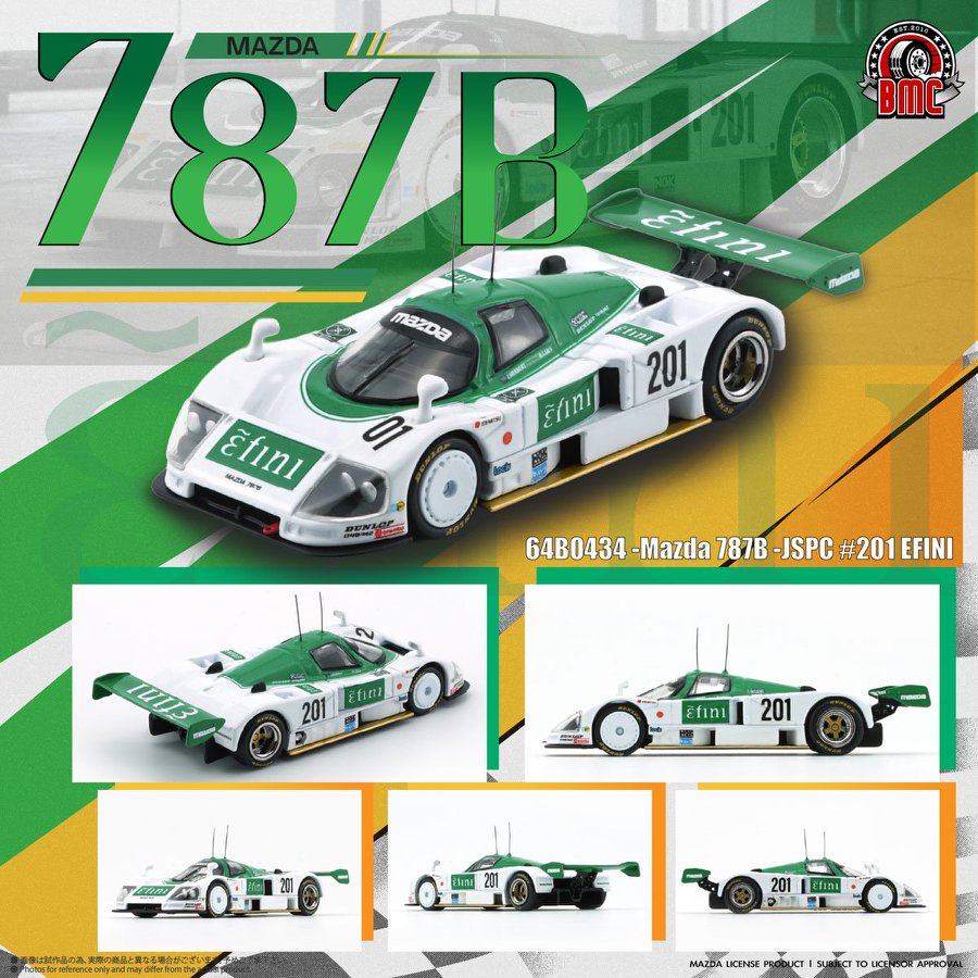 [ETA:  Jan 2026 ] BM Creations 1/64 Mazda 787B - JSPC 
#201 EFINI
