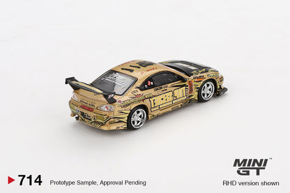 Mini GT 1/64 Nissan Silvia (S15) Top Secret D1GP MGT00714-BL