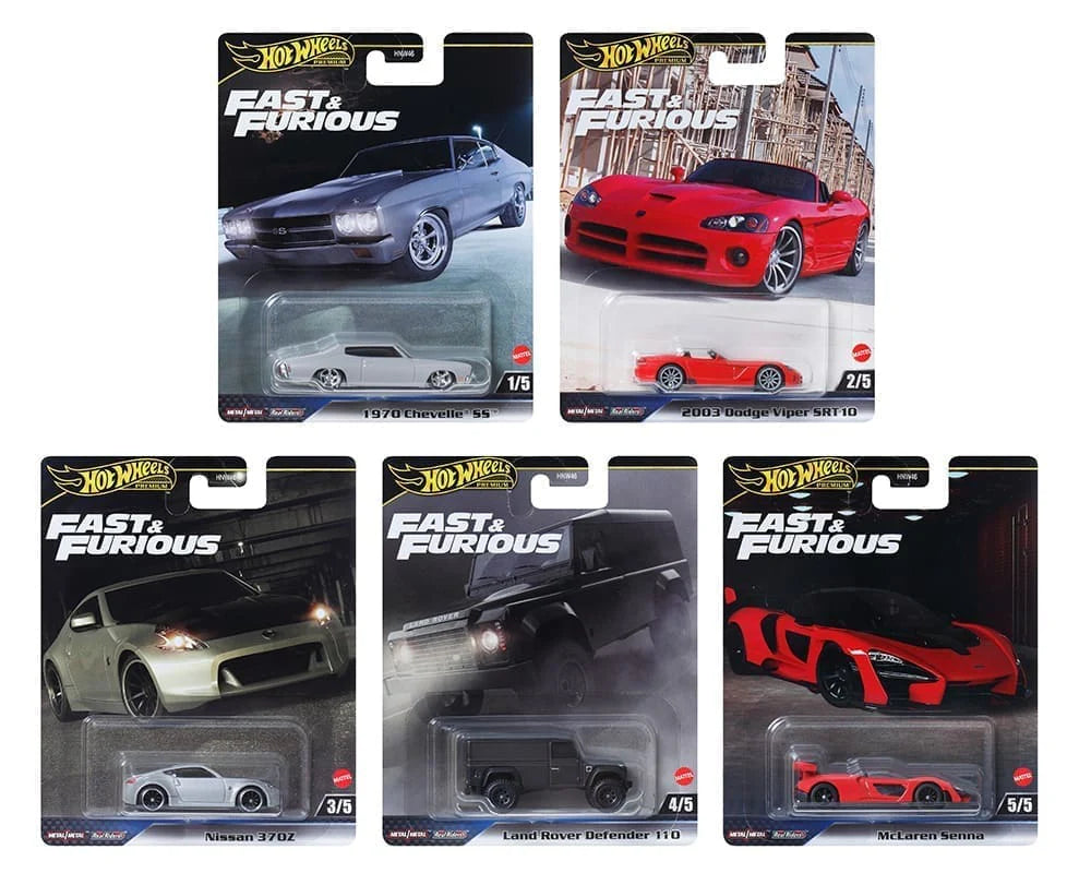 Hot Wheels 1/64 Premium FAST & FURIOUS MIX 1 (set of 5)