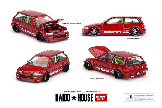 Mini GT x Kaido★House 1/64 Honda Civic (EF) Kaido Works V2