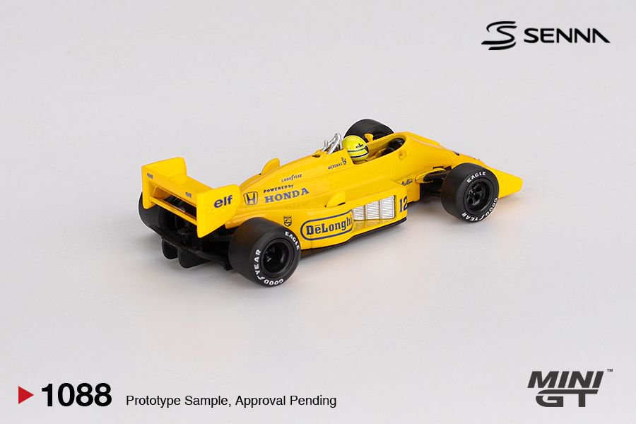 [ETA:  Feb 2026 ] Mini GT 1/64 Lotus 99T #12 Ayrton Senna 1987 Monaco Grand Prix Winner