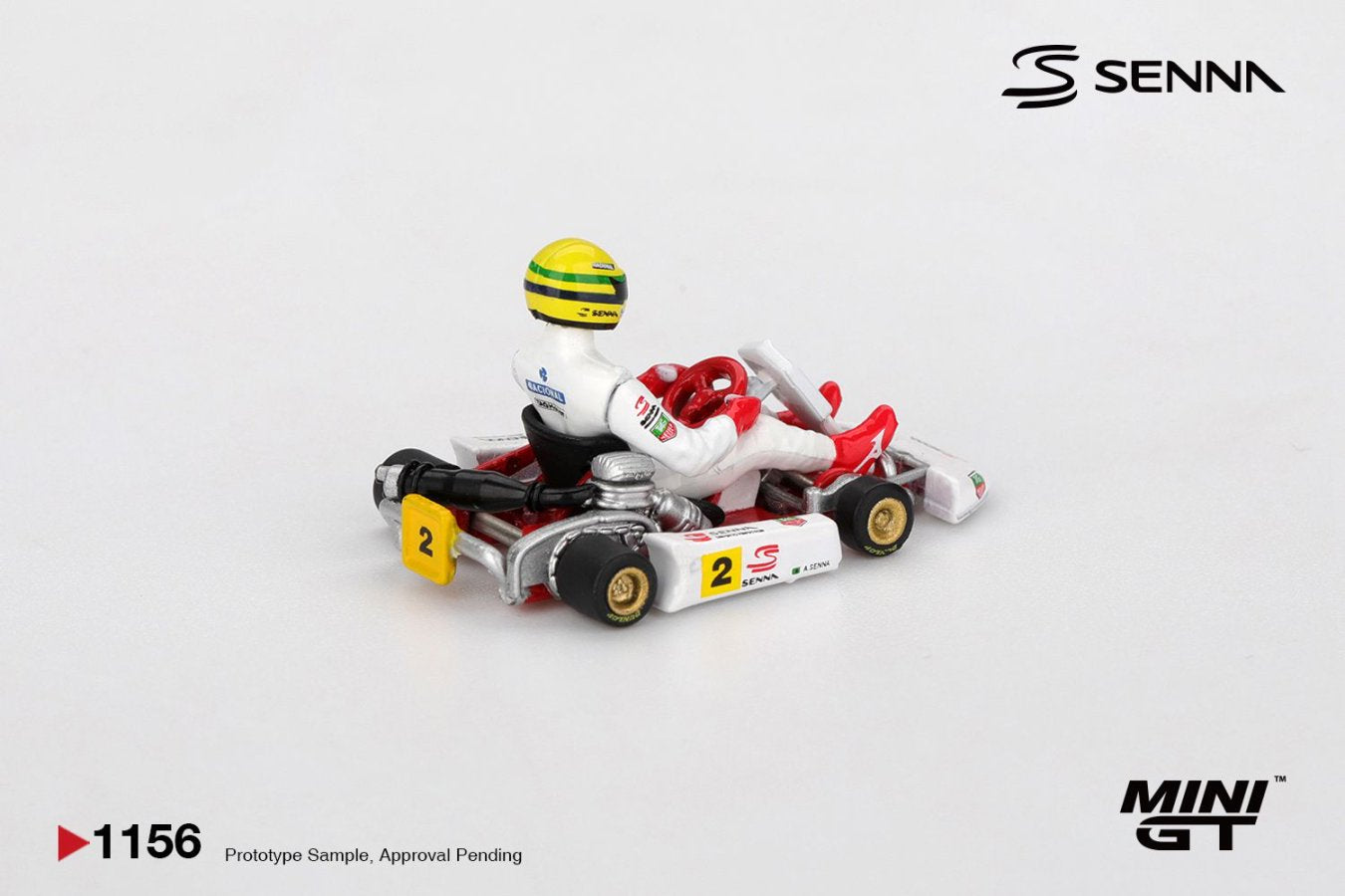 [ETA:  Apr 2026 ] Mini GT 1/64 Senna Kart #2 Ayrton Senna da Silva 1993 Masters of Paris-Bercy