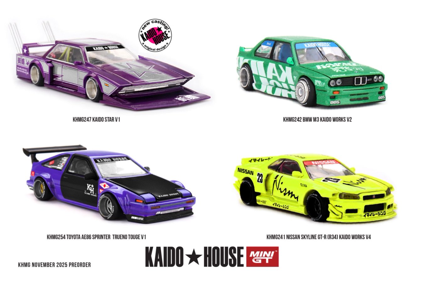 ETA: Oct 2026 ] Mini GT x Kaido☆House 1/64 Toyota AE86 Sprinter