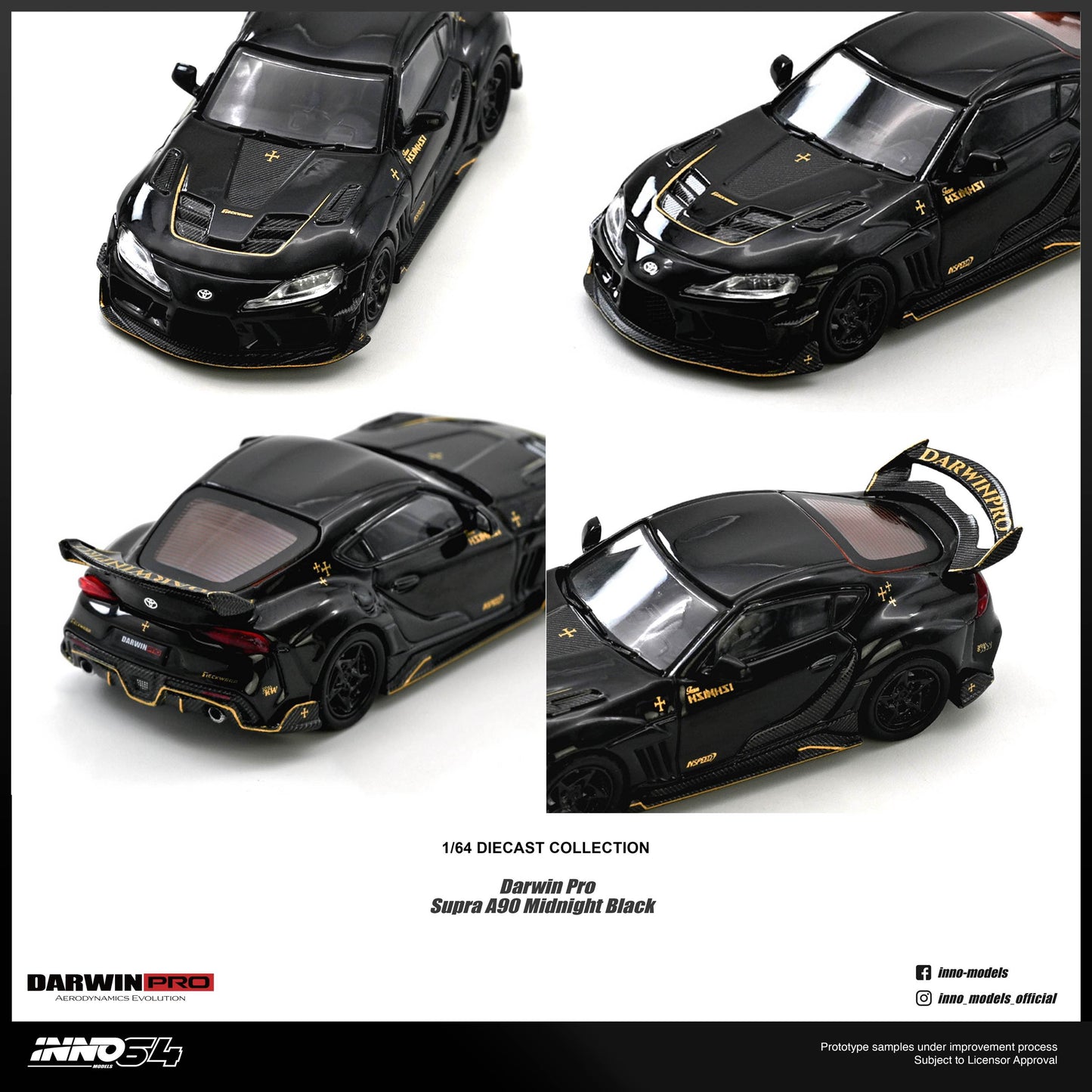 [ETA:  Nov 2026 ] Inno64 1/64 DARWIN PRO Supra A90 Gloss Black