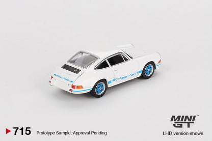 [ETA:  Dec 2024 ] Mini GT 1/64 Porsche 911 Carrera RS 2.7 Grand Prix White with Blue Livery