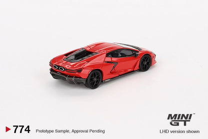 Mini GT 1/64 Lamborghini Revuelto  Arancio Dac Lucido