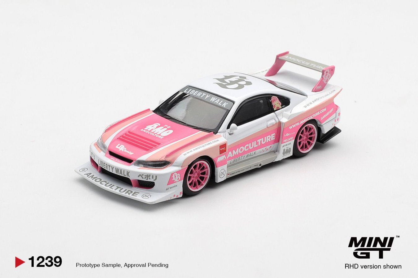 [ETA:  Dec 2026 ] Mini GT 1/64 Nissan SILVIA (S15)  LB-Super Silhouette AMOCULTURE