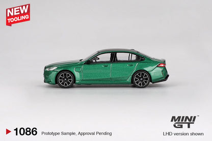 [ETA:  Jan 2026 ] Mini GT 1/64 BMW M5 (G90) Isle of Man Green Metallic