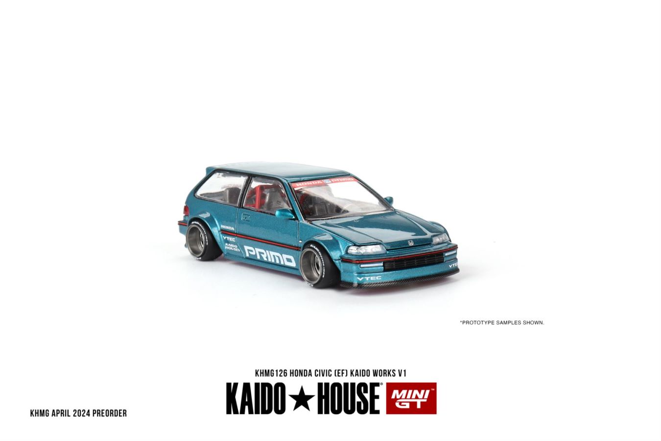 Kaido★House x Mini GT 1/64 Honda Civic (EF) Kaido Works V1