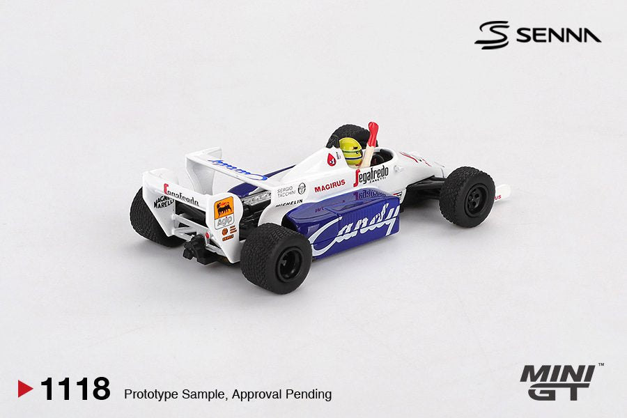 [ETA:  Mar 2026 ] Mini GT 1/64 Toleman TG184 #19 Ayrton Senna 1984 Monaco Grand Prix 2nd Place