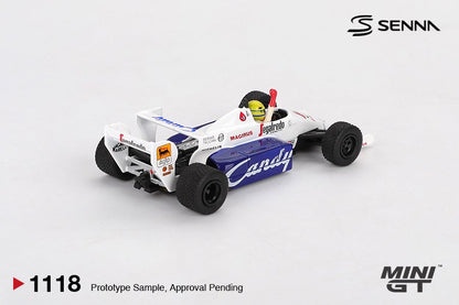 [ETA:  Mar 2026 ] Mini GT 1/64 Toleman TG184 #19 Ayrton Senna 1984 Monaco Grand Prix 2nd Place