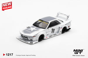 Mini GT 1/64 LBWK Nissan Skyline GT-R (R32) Kaido Works TAS