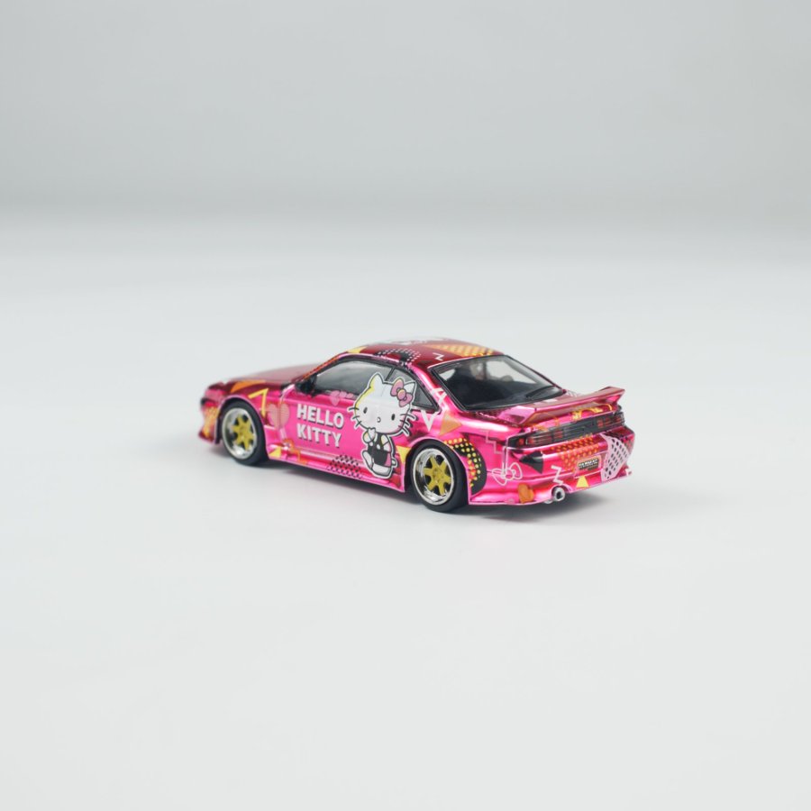 [ETA:  Feb 2026 ] Tarmac Works 1/64 VERTEX Silvia (S 14) Hello Kitty Pink Chrome