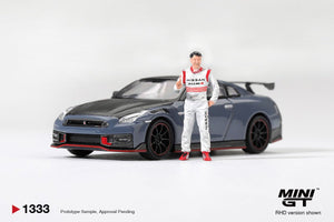 [ETA:  Apr 2027 ] Mini GT 1/64 Nissan GT-R Nismo 2024 Tsukuba Production Car Lap Record W Matsuda Figure Tsugio Matsuda Collection