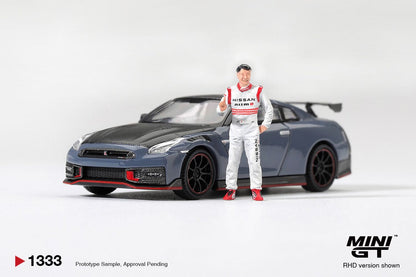 [ETA:  Apr 2027 ] Mini GT 1/64 Nissan GT-R Nismo 2024 Tsukuba Production Car Lap Record W Matsuda Figure Tsugio Matsuda Collection