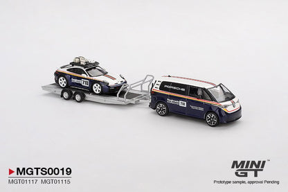 [ETA:  Feb 2026 ] Mini GT 1/64 Porsche 911 Dakar #718 with Volkswagen ID. Buzz Porsche Centrum Gelderland Roughroads Set