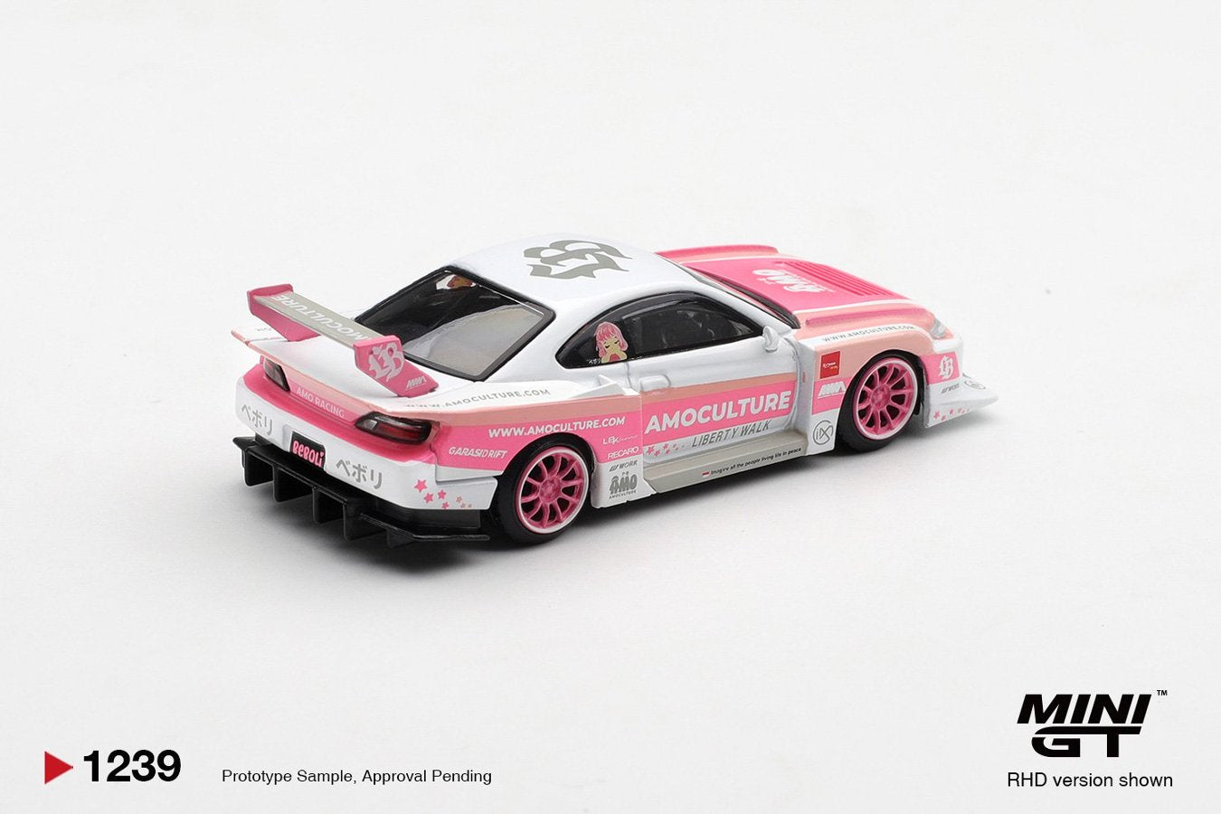 [ETA:  Dec 2026 ] Mini GT 1/64 Nissan SILVIA (S15)  LB-Super Silhouette AMOCULTURE