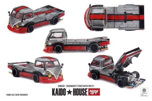 [ETA:  Apr 2027 ] Mini GT x Kaido★House 1/64 Volkswagen T1  Street Battle Spec V1