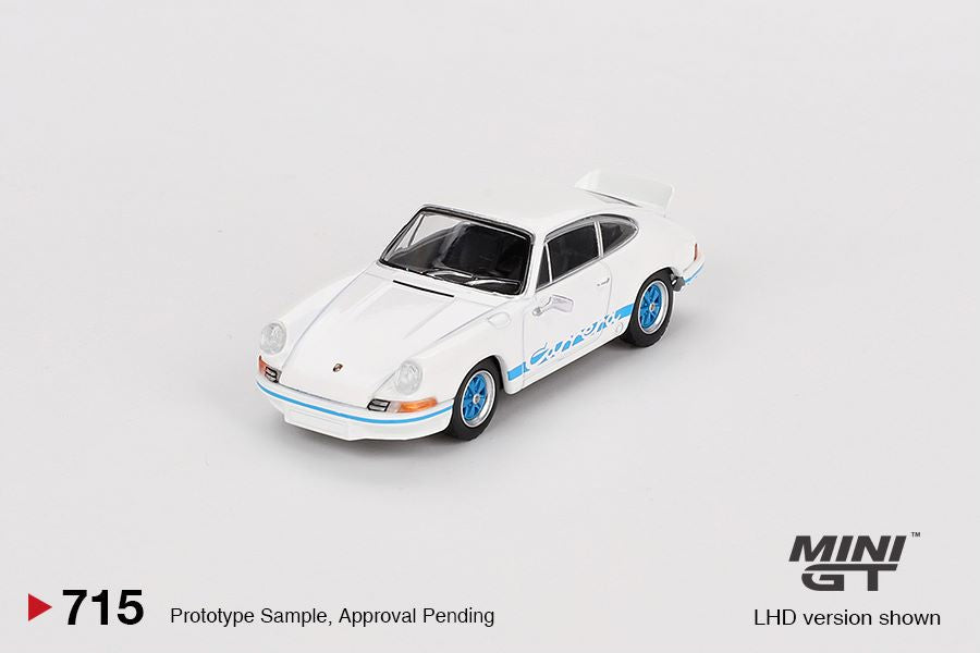 [ETA:  Dec 2024 ] Mini GT 1/64 Porsche 911 Carrera RS 2.7 Grand Prix White with Blue Livery