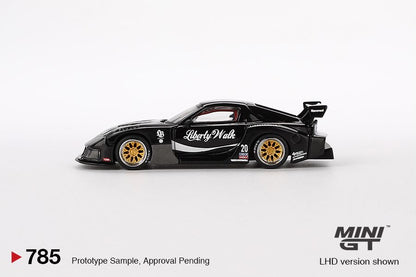 Mini GT 1/64 MAZDA RX-7 LB-Super Silhouette  Liberty Walk Black