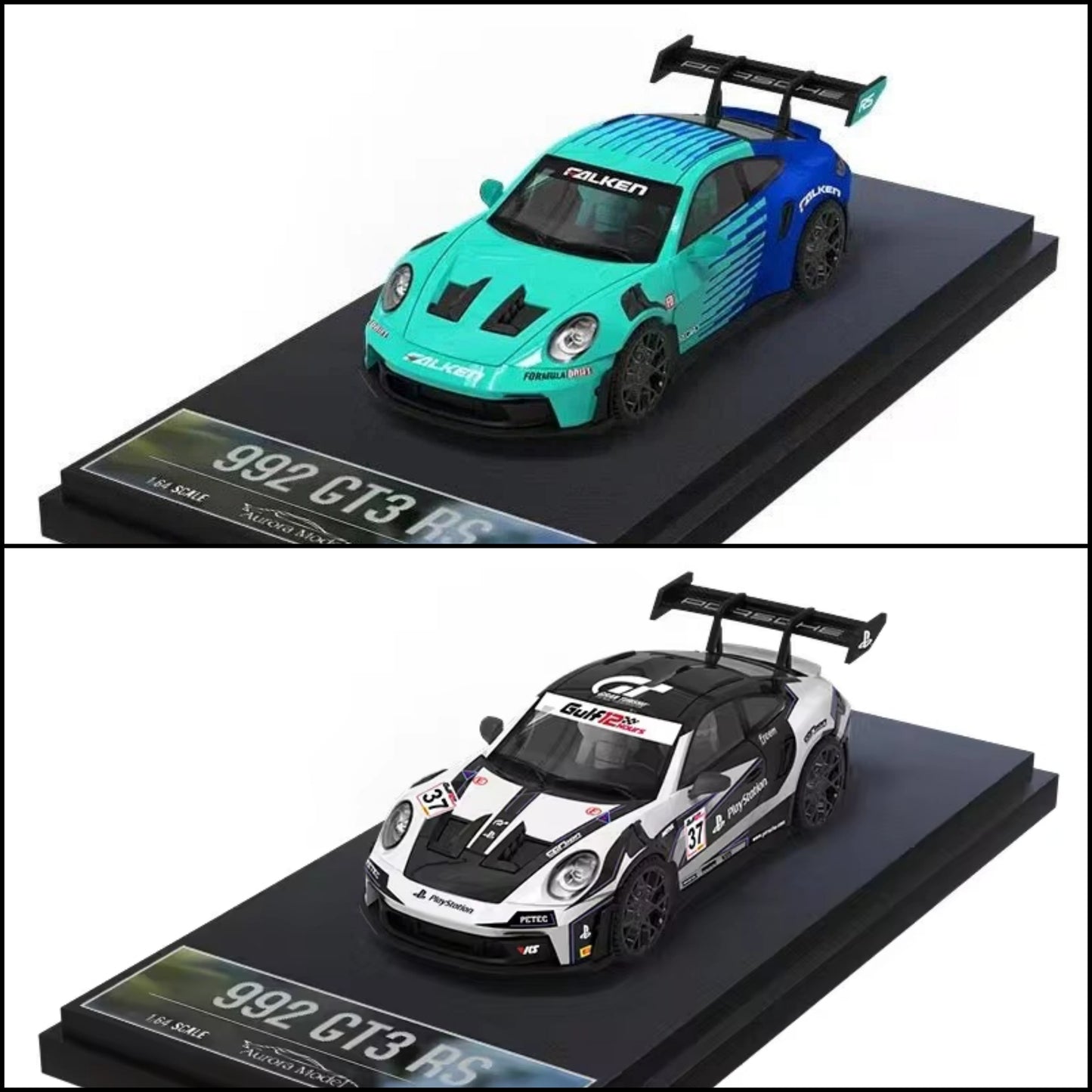 Time Micro x Aurora 1/64 992 GT3 RS Falken  / GT37#