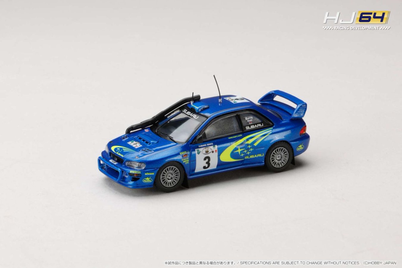 ETA: Feb 2026 ] Hobby Japan 1/64 SUBARU IMPREZA WRC 2000 SAFARI