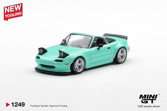[ETA:  Jan 2027 ] Mini GT 1/64 Mazda MX-5 (NA) Pandem Mint Green