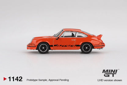 [ETA:  Apr 2026 ] Mini GT 1/64 Porsche 911 Carrera RS 2.7 Tangerine with Black Livery