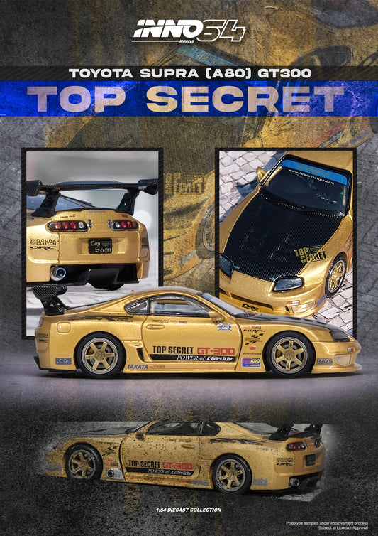 [ETA:  Jun 2025 ] Inno64 1/64 TOYOTA SUPRA (A80) TOP SECRET GT300