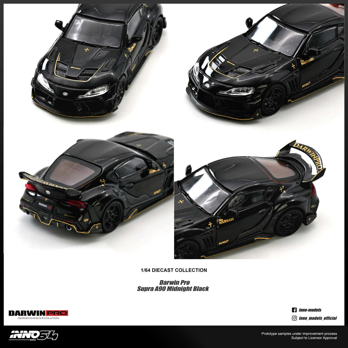 [ETA:  Nov 2026 ] Inno64 1/64 DARWIN PRO Supra A90 Gloss Black