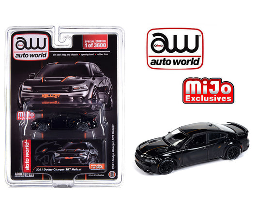 [ETA:  May 2024 ] Auto World 1/64 2021 Dodge Charger SRT Hellcat Custom Black Limited 3,600 pieces – Mijo Exclusives