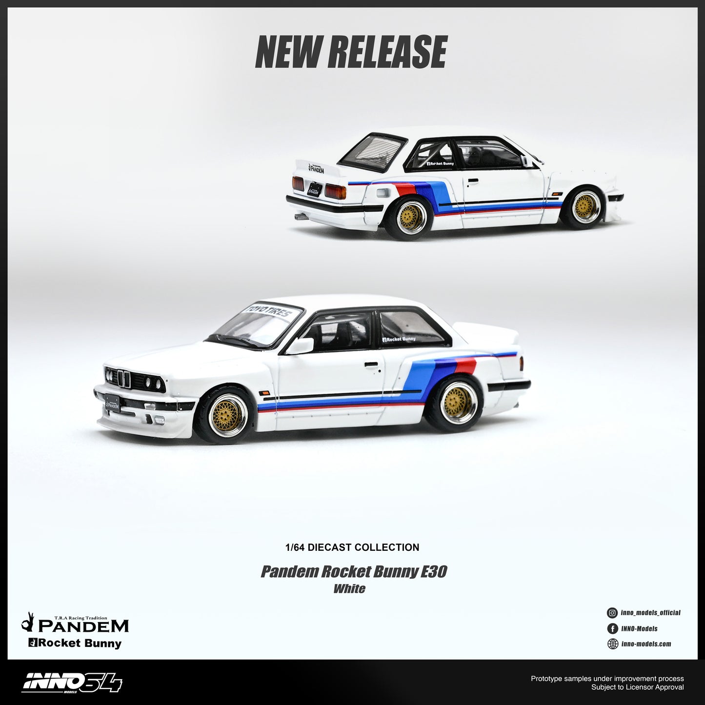 [ETA:  Nov 2026 ] Inno64 1/64 PANDEM ROCKET BUNNY E30 White