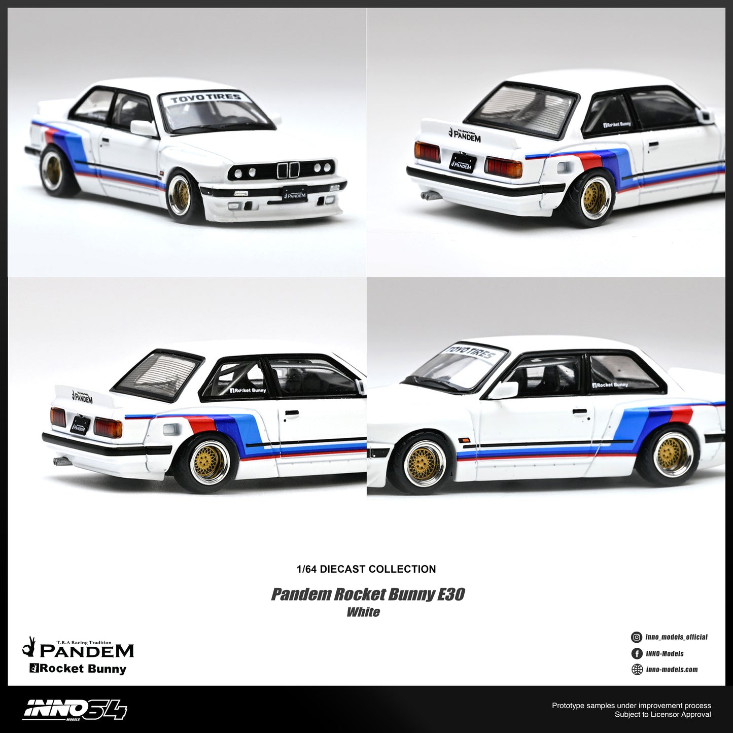 [ETA:  Nov 2026 ] Inno64 1/64 PANDEM ROCKET BUNNY E30 White