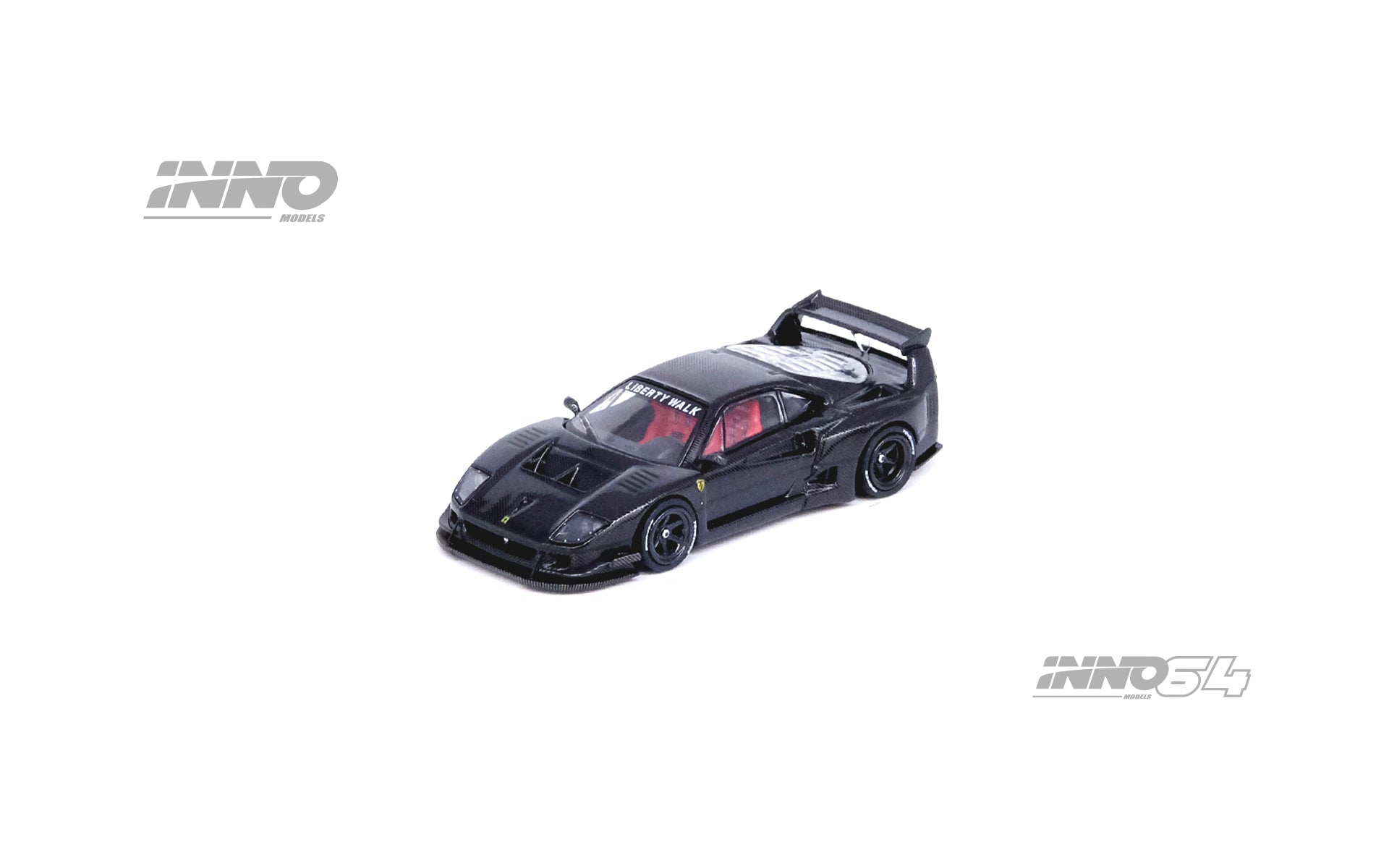 Inno64 1/64 LBWK F40 Full Carbon – Black Ice Diecast