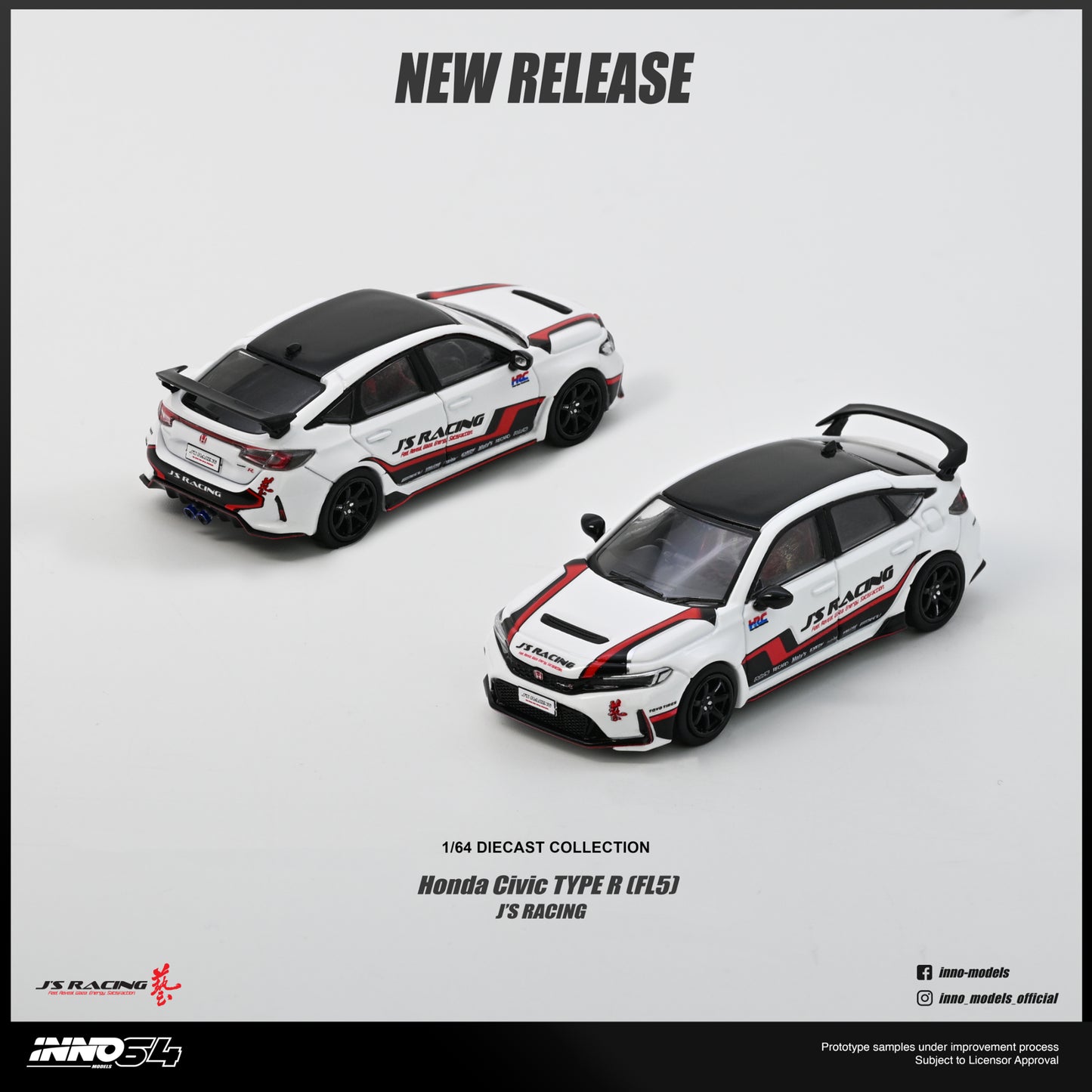 [ETA:  Nov 2026 ] Inno64 1/64 HONDA CIVIC (FL5) J'S RACING