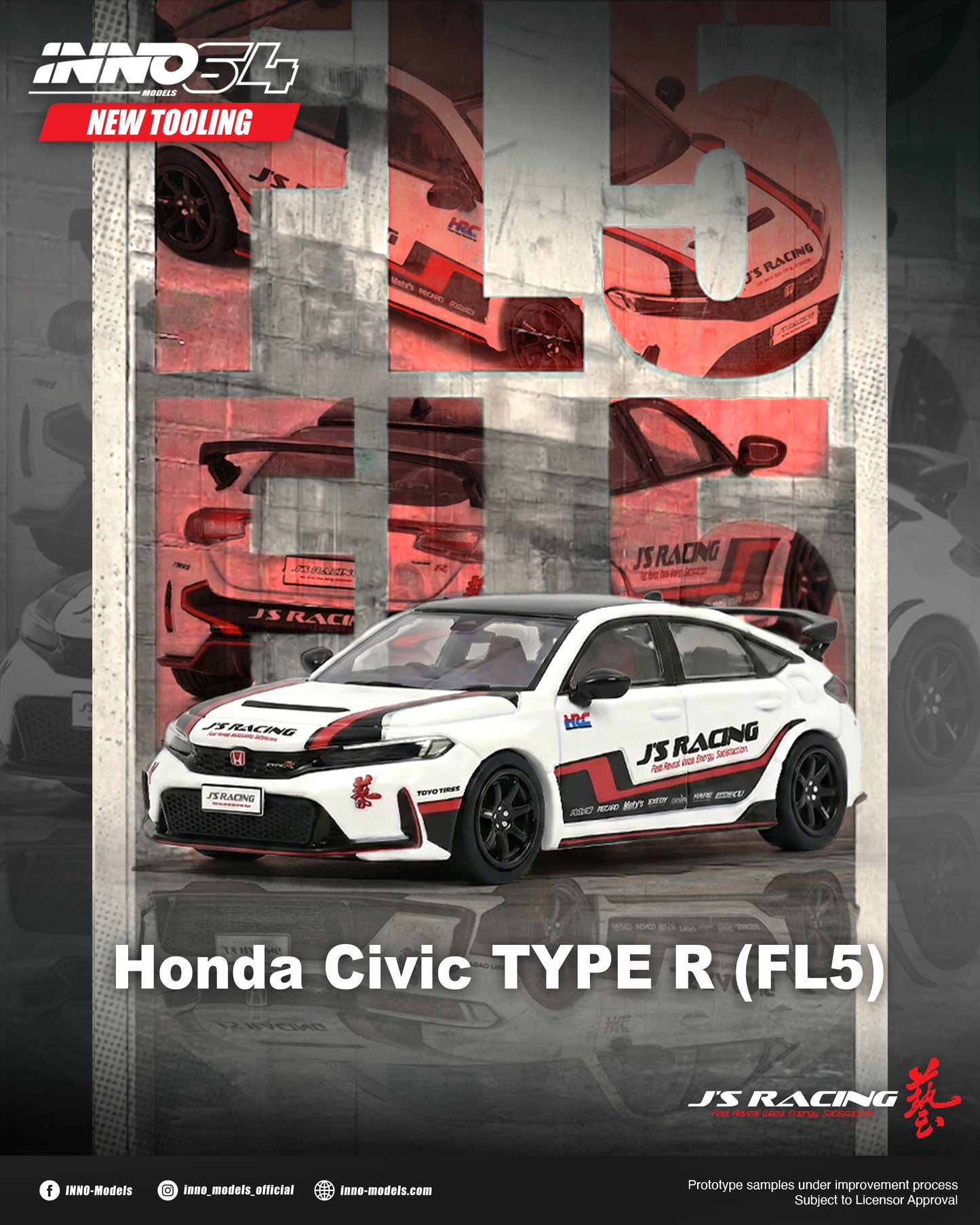 [ETA:  Nov 2026 ] Inno64 1/64 HONDA CIVIC (FL5) J'S RACING