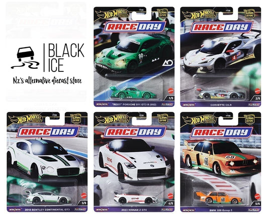 Hot Wheels 1:64 Car Culture 2025 Race Day (set of 5)