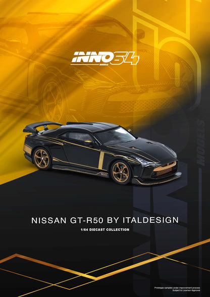 [ETA:  Mar 2025 ] Inno64 1/64 NISSAN GT-R50 By ITALDESIGN Black