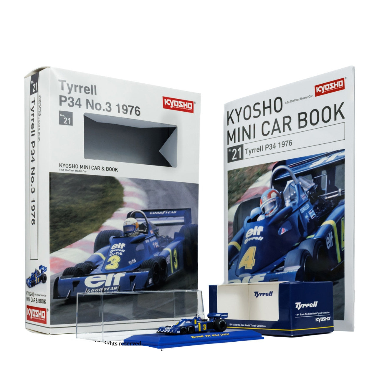 KYOSHO MINI CAR BOOK Tyell P34 2台 京商 ミニカー | 6輪 f1 タイレルp34がミニカーになった！名車F1