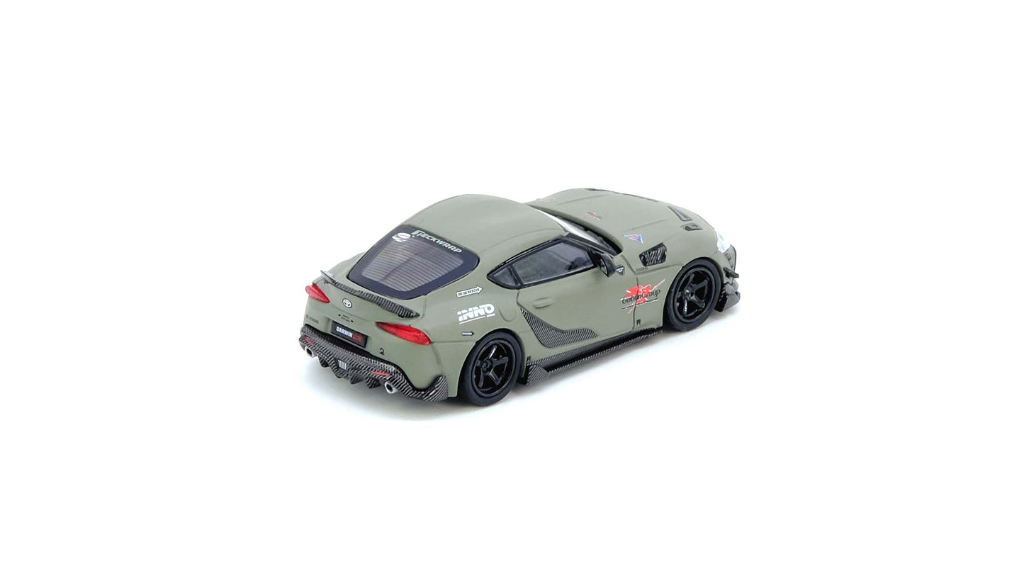 [ETA:  Nov 2026 ] Inno64 1/64 TOYOTA SUPRA A90 DARWIN PRO Matte Green. **CHANCE OF CHASE**